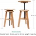 MEEDEN Wooden Drafting Stool with Adjustable Height,Artist Stool,Wood Bar Stool,Kitchen Stool,Office Studio Stool Perfect for Artists Studio,Home Use,Kitchen,Bars