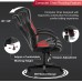 Office Chairs Gaming Chair Swivel Ergonomic Computer Desk Chair Adjustable Computer Chair with Swivel Back Support and PU Leather Armrest Home Work Desk Chairs with Mesh Padded Seat Red