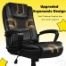 OFIKA Home Office Chair Heavy Duty Design Ergonomic High Back Cushion Lumbar Back Support Computer Desk Chair Big and Tall Chair Adjustable Executive Leather Chair with Armrest Black