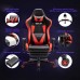 PatioMage Gaming Chair Ergonomic Office Chair Headrest Lumbar Support Comfortable High Back Adjustable Reclining Computer Chair with Footrest Desk Chair PU Leather Swivel Chair