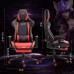 X-VOLSPORT Massage Gaming Chair with Footrest Reclining High Back Computer Game Chair with Lumbar Support and Headrest Racing Style Video Gamer Chair Red