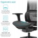 XUER Ergonomic Office Chair Mesh Desk Chair with Lumbar Support and Adjustable 3D Armrest High Back Computer Chair Gaming Chair Home Office Mesh Chair Black