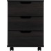 Farini Mobile File Cabinet for Home Office 3 Drawer Chest Wood Drawers Unit for Under Desk Storage Drawers Cabinet Dark Walnut