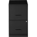 Lorell 14341 18 Deep 2-Drawer File Cabinet Black