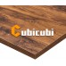 CubiCubi L Shaped Gaming Desk 51.2 Home Office Gaming Desk Corner Desk with Large Monitor Stand Non-Woven Drawer Deep Brown