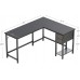 Cubiker L-Shaped Computer Desk Home Office Corner Desk with Non-Woven Drawer Sturdy Writing Table Space-Saving Easy to Assemble