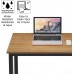 DlandHome 31.5 inches Small Computer Desk for Home Office Activity Table Writing Table for Small Spaces Study Table Student Laptop Desk Teak and Black DND-AC3BB-8040