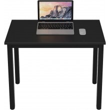 DlandHome 31.5 inches Small Computer Desk for Home Office Activity Table Writing Table for Small Spaces Study Table Student Laptop Desk Black DND-AC3CB-8040