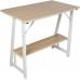 Jatanan Computer Desk with Storage Shelf Simple Laptop PC Table Home Office Computer Desk,31.5×19.7x28.3 in White Maple