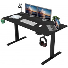 OUTFINE Height Adjustable Standing Desk Electric Dual Motor Home Office Stand Up Computer Workstation Black 55"