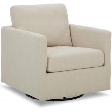 CHITA Swivel Accent Chair Club Arm Chair for Living Room Big Oversized Chair Fully Assembled Linen Cream