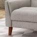 Christopher Knight Home Evelyn Mid Century Modern Fabric Arm Chair Beige & Walnut 305538