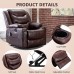 EVER ADVANCED Lift Chair Recliner Electric Recliners for Elderly Living Room Chair with Heating Vibration Massage Remote Control USB Port Cup Holder & Side Pocket for Home Office Brown