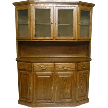 Forest Designs Traditional Angled Hutch: 61W x 42H x 13D Hutch Only 61w x 42h x 13d Hutch Cherry Alder