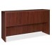 Lorell Hutch with Doors 66 by 15 by 36-Inch Mahogany