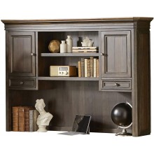 Martin Furniture IMSA682 Executive Hutch with Wood Doors Fully Assembled Brown