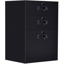 3-Layer Metal Drawer File Cabinets Vertical File Cabinets Under The Home Desk File Storage Cabinets with Locks Office Lateral File Cabinets for Letters A4 Files
