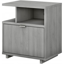 Bush Furniture Madison Avenue Lateral File Cabinet with Shelves Modern Gray