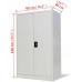 Fast Delivery Metal Storage Cabinet Locking Metal Storage Cabinet with Adjustable Shelves ​Steel Classic Storage Cabinet Office Cabinet 35.4x15.7x55.1 Steel Gray