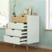 Hallway Entryway Closet Storage Stand 5 Drawer Storage Cabinet Home Office Vertical File Cabinet Wooden Sideboard