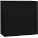 NusGear Office Cabinet Black 35.4x15.7x35.4 Steel