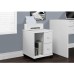 Offex Contemporary Home Office Hollow Cabinet Drawers on Castors White