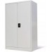 Office Cabinet Lockable | 2-Door Floor Cabinet Storage with 3 Adjustable Shelves | Freestanding Metal File Cabinet | Gray Steel 35.4 x 15.7 x 55.1 by EstaHome