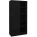 Office Cabinet with Sliding Door，Storage Cabine，Kitchen Pantry Cupboard Cabinet，for Storage，Home Office，Living Room Bedroom，35.4x15.7x70.9 Steel