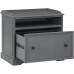 OSP Home Furnishings Country Meadows Lateral File Cabinet with Top Shelf Plantation Grey