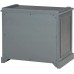 OSP Home Furnishings Country Meadows Lateral File Cabinet with Top Shelf Plantation Grey