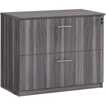 Safco Medina Lateral File Cabinet 2 Drawer Gray Steel