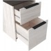 Signature Design by Ashley Dorrinson Modern Farmhouse Filing Cabinet with 2 Drawers Whitewash & Brown