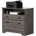 South Shore Versa 2-Drawer File Cabinet-Gray Maple
