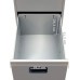 Unfade Memory File Cabinet Organizer Container with 3 Drawers and Rectangle Handles Gray Steel for Home Office 40.4