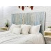 Blue Powderwash Headboard King Size Weathered Leaner Style Handcrafted. Leans on Wall. Easy Installation