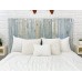 Blue Powderwash Headboard Weathered California King Size Hanger Style Handcrafted. Mounts on Wall. Easy Installation