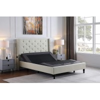 Full Size Adjustable Bed with Headboard Footboard with Incline and Massage