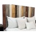 Rustic Mix Headboard California King Size Hanger Style Handcrafted. Mounts on Wall. Easy Installation