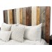 Rustic Mix Headboard California King Size Hanger Style Handcrafted. Mounts on Wall. Easy Installation