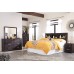 Signature Design by Ashley Reylow Contemporary Storage Bookcase Headboard ONLY Queen Distressed Brown