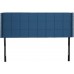VECELO Upholstered Height Adjustable Headboard with Decorative Nailhead Trim 49.3'' King Cobalt