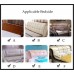 WIHEBE Bed Headboard Cover,Elastic Waterproof Dust Headboard Cover Thicken All-Inclusive European Soft Protection Cover Washable California King-2