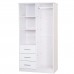 Derlyum Mirrored Wardrobe Armoire Material: Solid Wood Mirror Included