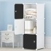 GHFXFG Combination Armoire,Portable Wardrobe Closets,Closet for Hanging Clothes,Bedroom Dresser Bedroom Armoire,Storage Organizer with Doors-37X37X111CM