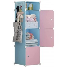 GHFXFG Portable Wardrobe Closets,Closet for Hanging Clothes,Bedroom Dresser Bedroom Armoire,Storage Organizer with Doors,Dormitory Combination Wardrobe,39X37X129CM
