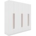 Manhattan Comfort Gramercy Contemporary Modern Freestanding Wardrobe Armoire Closet 82.48 White