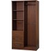 Metro 100% Solid Wood Wardrobe with Mirror by Palace Imports Mocha