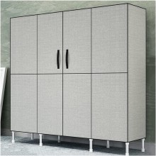 XIANGGUI 1983 Wardrobe Portable Wardrobe for Hanging Clothes,Wardrobe Storage Closet​Bedroom Armoire with Doors Easy to Assemble 66" L X 17.7" D X 69" H Wardrobe Rack Color : D