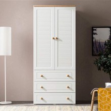 YADSHENG Wardrobe Wardrobe Modern Minimalist Small Apartment Rental Room with Storage Cabinets Home Bedroom Children's Large Wardrobe Bedroom Armoires Color : White2 Size : 180x52x80cm