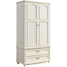 YADSHENG Wardrobe Wardrobe Storage Drawer Type Bedroom Household Children's Wardrobe Two-Door Wardrobe Simple Small Cabinet Bedroom Armoires Color : White Size : 220x60.2x110.6cm